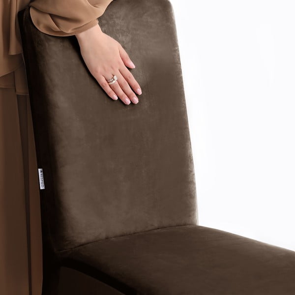 Hnědý napínací potah na židli 48 cm Sento – Restilo-image-4