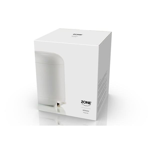 Bílý nášlapný plastový odpadkový koš 4 l Sensu – Zone-image-1