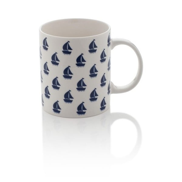 Hrnek z kostního porcelánu Sabichi Sail Away, 320 ml