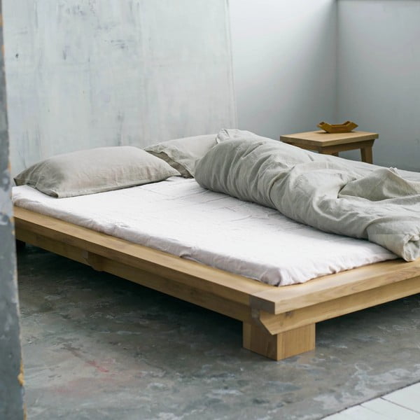 Bílé napínací lněné prostěradlo 140x200 cm White – Linen Tales-image-3