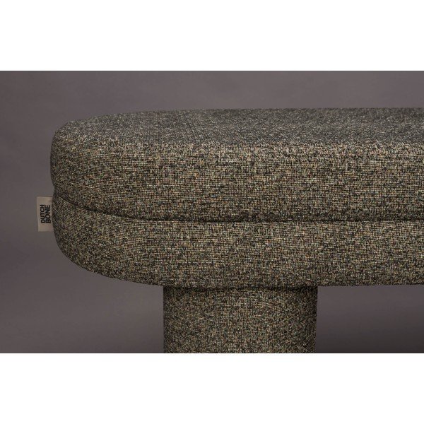 Hnědá lavice z textilie bouclé Fern – Dutchbone-image-1