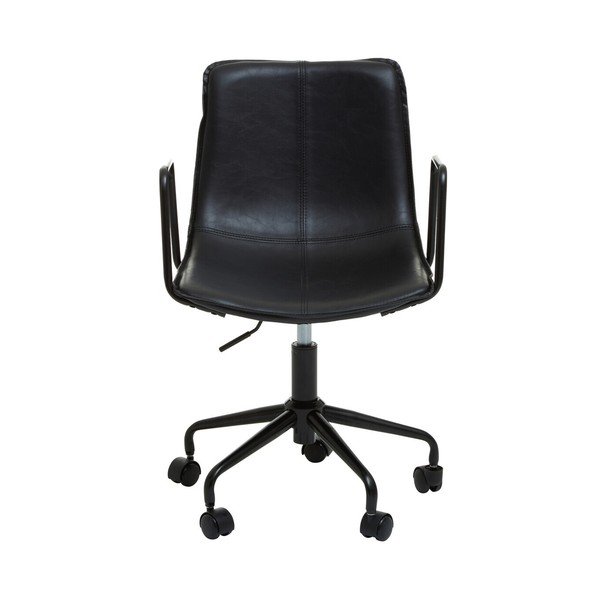 Černá kancelářská židle z imitace kůže Branson – Premier Housewares-image-2