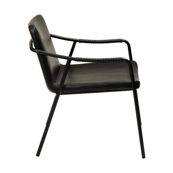 Černé křeslo z imitace kůže DAN-FORM Denmark Boto-image-3