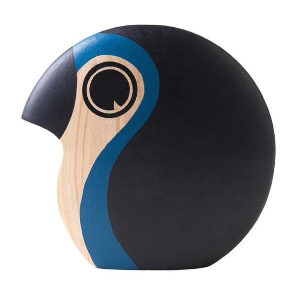 Dekorace ve tvaru malého ptáčka se světle modrým detailem Architectmade Discus