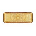 Oranžový skleněný servírovací talíř 14x38 cm Kusintha – Bitz