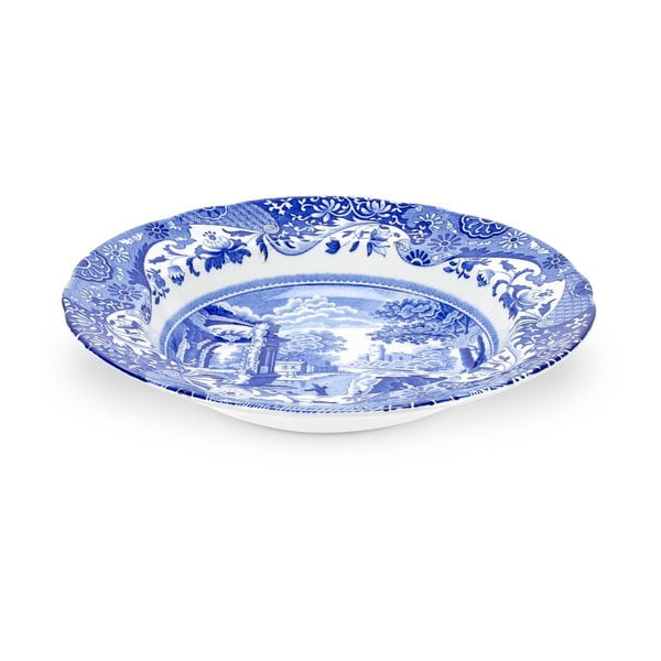 Sada 4 bílomodrých talířů na polévku Spode Blue Italian, ø 23 cm