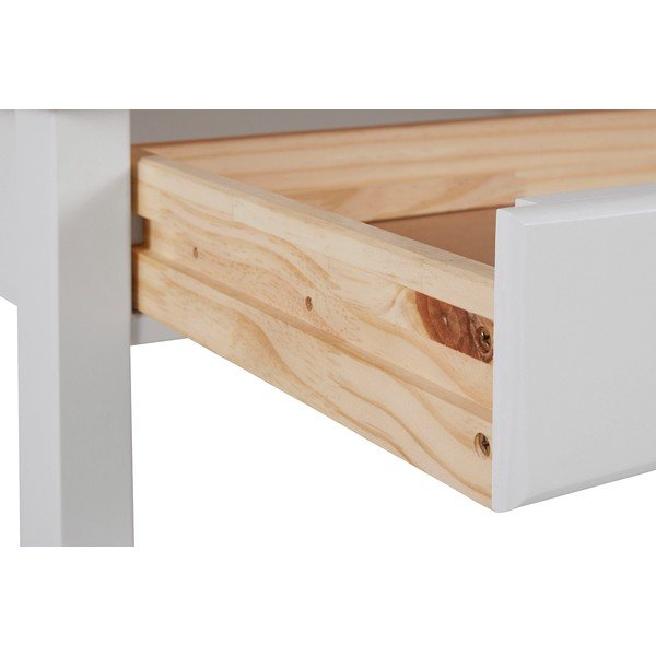 Bílo-hnědý pracovní stůl Støraa Gava, délka 140 cm-image-3