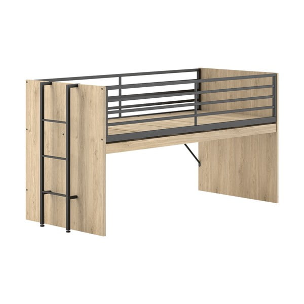 Vyvýšená dětská postel s roštem 90x200 cm v přírodní barvě Sam – Vipack-image-2