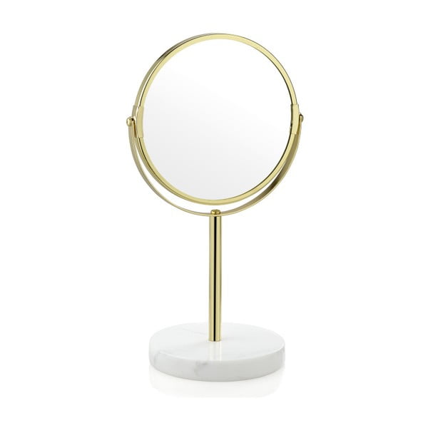 Zlaté kosmetické stolní zrcadlo Andrea House Maggie