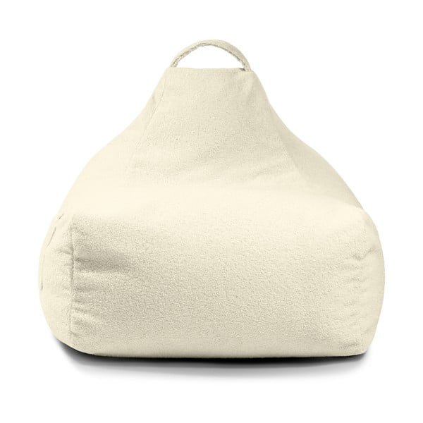Krémový dětský sedací vak z textilie bouclé Game Amuse – SLOWDOWN-image-2
