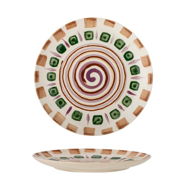 Zeleno-hnědý dezertní  talíř z kameniny ø 20,5 cm Shama – Bloomingville-image-2