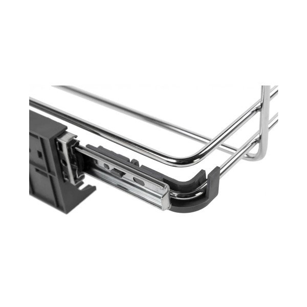 Šedý vestavný plastový odpadkový koš na tříděný odpad 42+42 l Ecofil – Elletipi-image-3