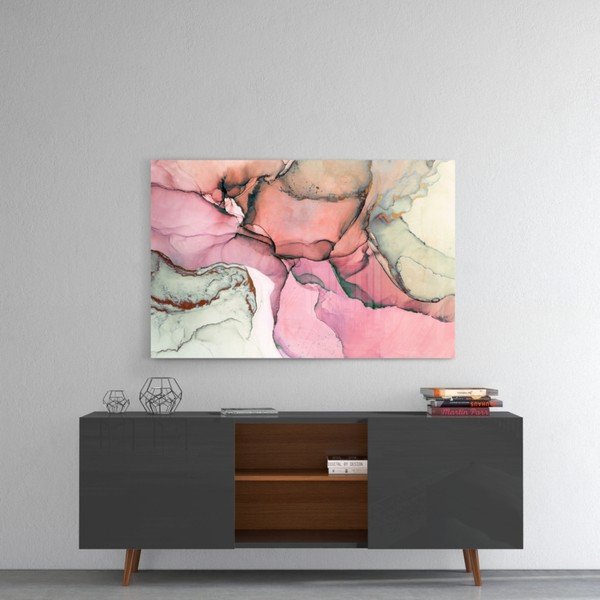 Skleněný obraz Insigne Rose Marble Pattern, 110 x 70 cm-image-1