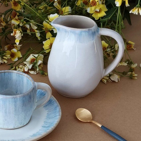 Bílá kameninová konvička na mléko 200 ml Brisa – Costa Nova-image-2