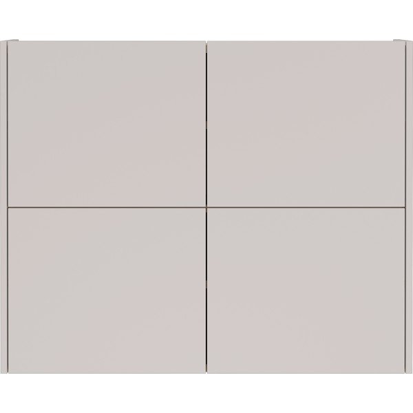 Krémová matná závěsná skříňka 97x79x27 cm Binetto – Germania-image-3