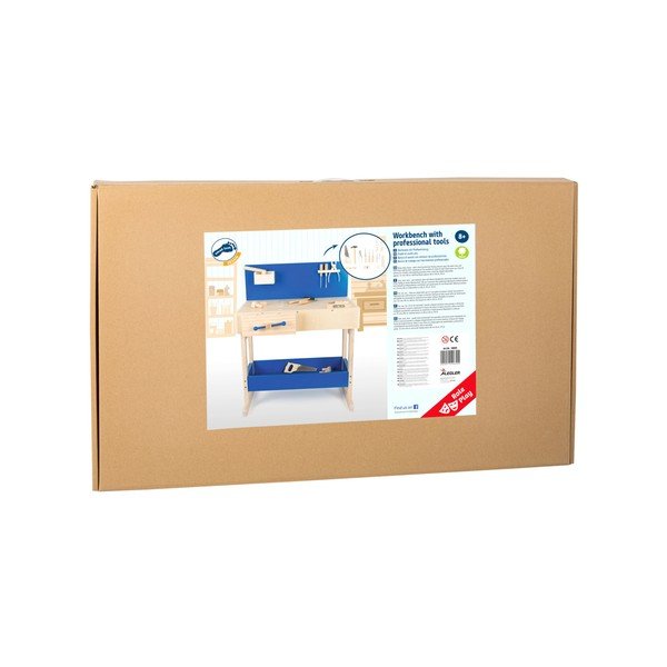 Set dětského dřevěného pracovního stolu s nářadím Legler Workbench-image-2