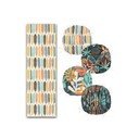Set podsedáků a běhounu 5 ks Long Leaves – Mila Home