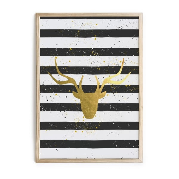 Obraz Really Nice Things Deer Stripes, 40 x 60 cm