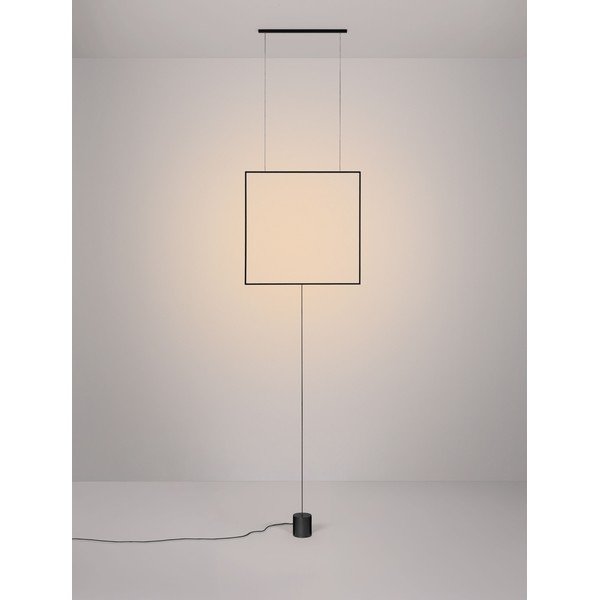 Matně černá kovová LED stojací lampa (výška 392 cm) Dahlia – Nova Luce-image-2