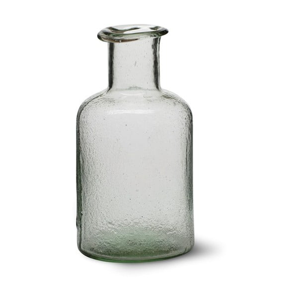 Váza z recyklovaného skla Bottle, 25 cm