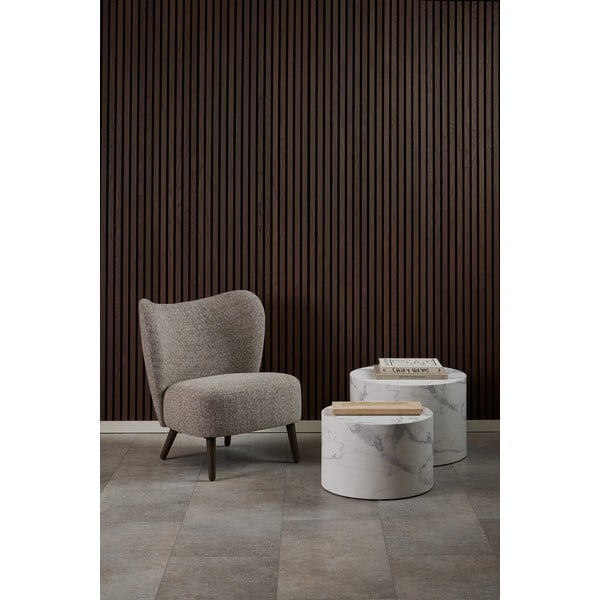 Béžové křeslo z textilie bouclé Elmont – Actona-image-3