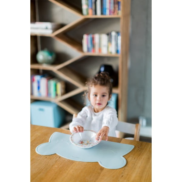 Světle modré silikonové prostírání Kindsgut Bear, 48 x 25 cm-image-3