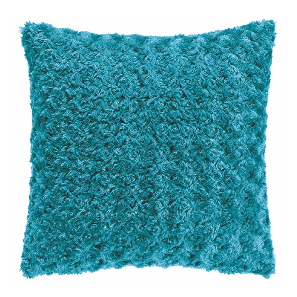 Tyrkysově modrý polštář Tiseco Home Studio Curl, 45 x 45 cm