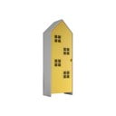 Žluto-bílá dětská šatní skříň z borovicového dřeva 37x172 cm Casami Bruges – Vipack