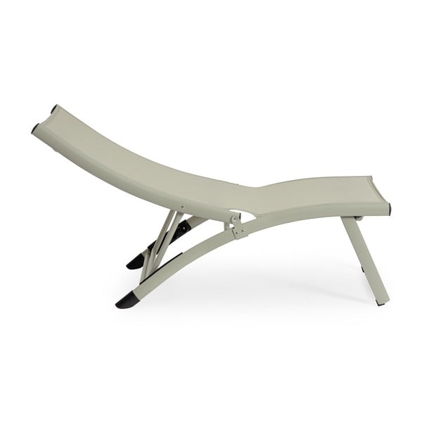 Taupe kovové zahradní lehátko Taylor – Bizzotto-image-2