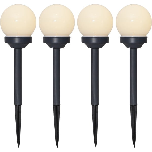 Sada 4 venkovních solárních světel Star Trading Globus, výška 27 cm