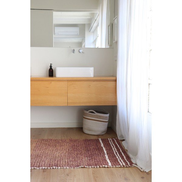 Bavlněný koberec v cihlové barvě 80x140 cm Twin Toffee – Lorena Canals-image-4