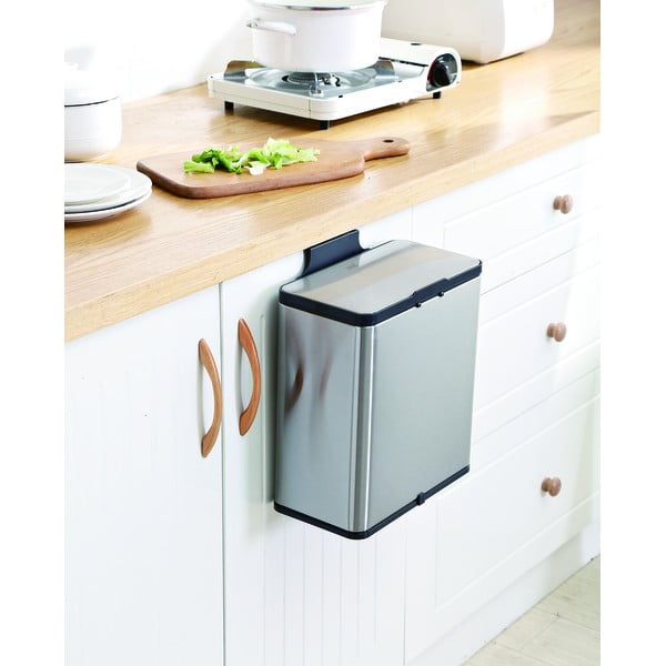 Nádoba na kompostovatelný odpad ve stříbrné barvě 7 l – Addis-image-4
