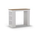 Barový stůl s deskou v dubovém dekoru 52x120 cm Peru – Marckeric