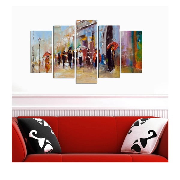 Obrazy v sadě 5 ks 20x60 cm – Wallity-image-1