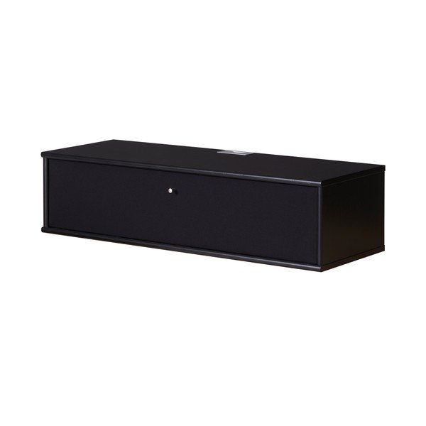 Černý TV stolek v dekoru jasanu 89x22 cm Mistral – Hammel Furniture-image-2