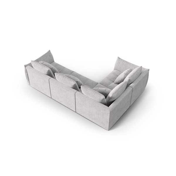 Světle šedá rohová pohovka (levý roh/do L) Bloom – Micadoni Home-image-3