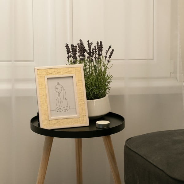 Plastový stojací rámeček v přírodní barvě 21x26 cm Rafi – Restilo-image-1