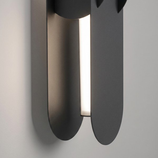 Černé kovové LED nástěnné svítidlo CHAIN – Thoro-image-3