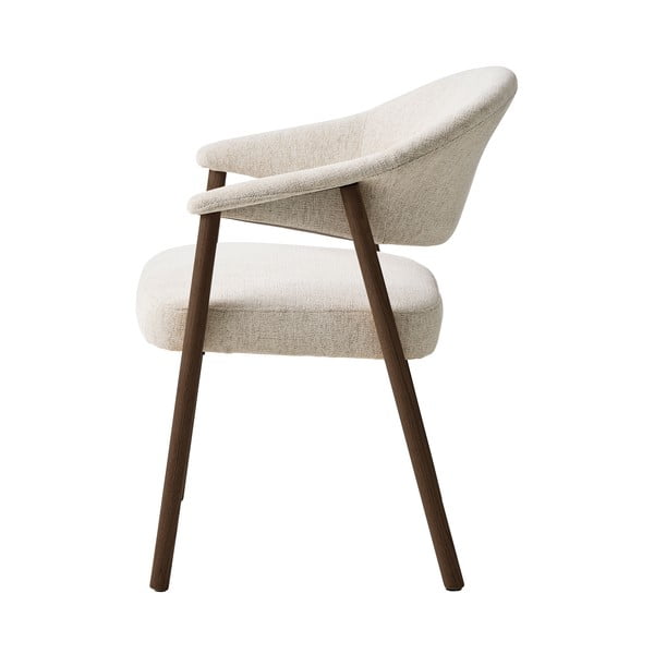 Krémová jídelní křesla v sadě 2 ks s područkami z dubového dřeva Elk – Unique Furniture-image-3