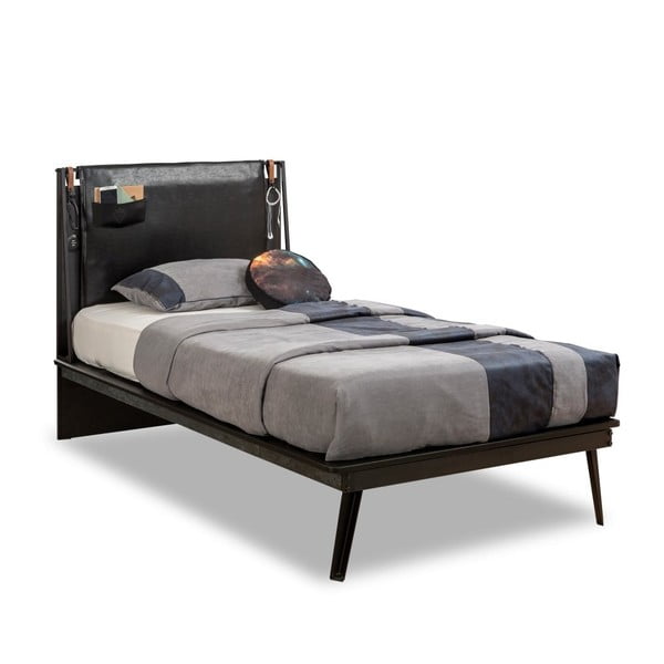 Jednolůžková postel Dark Metal Line Bed, 120 x 200 cm