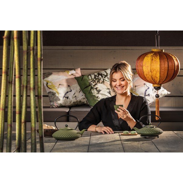 Zelená litinová konvice se sítkem na sypaný čaj Bredemeijer Xilin, 1,25 l-image-4