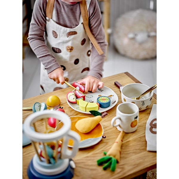 Bílo-oranžový hrnek z kameniny 230 ml Agnes – Bloomingville Mini-image-4