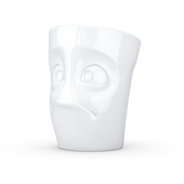 Bílý bezradný porcelánový hrnek s ouškem 58products-image-2