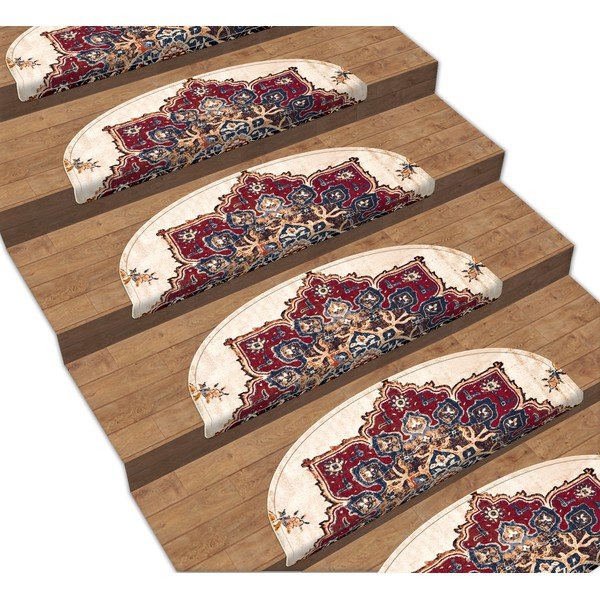 Nášlapy na schody v sadě 16 ks 65x20 cm Floral Path - Vitaus-image-1