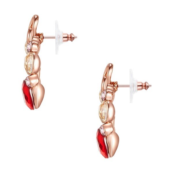 Náušnice v barvě růžového zlata s krystaly Swarovski Saint Francis Crystals Chantal-image-1