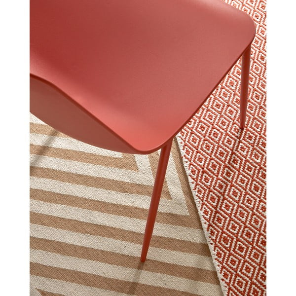 Tmavě oranžová jídelní židle Kave Home Wassu-image-4