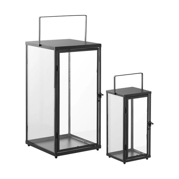 Skleněná lucerna 2 ks (výška 50 cm) Ibra – House Nordic