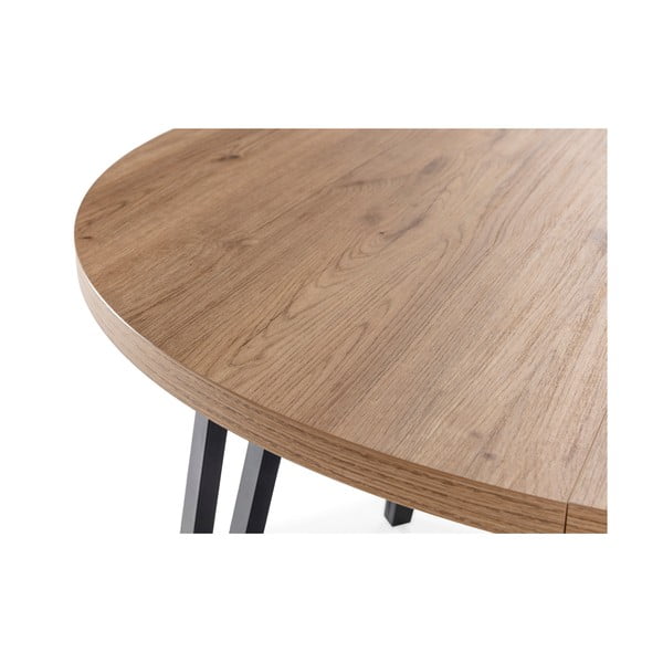 Kulatý rozkládací jídelní stůl v přírodní barvě ø 120 cm Cleo – Marckeric-image-1