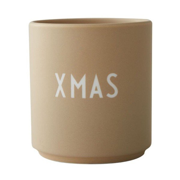 Béžový hrnek z imitace porcelánu Design Letters Favourite, 0,25 l