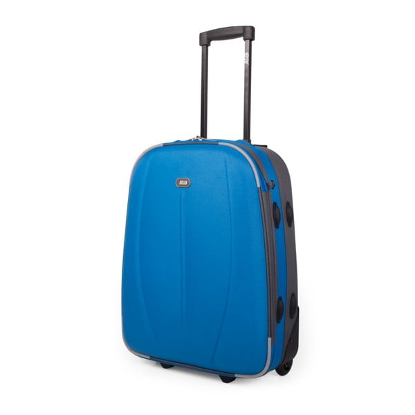 Modrý cestovní kufr na kolečkách Arsamar Martin, výška 50 cm